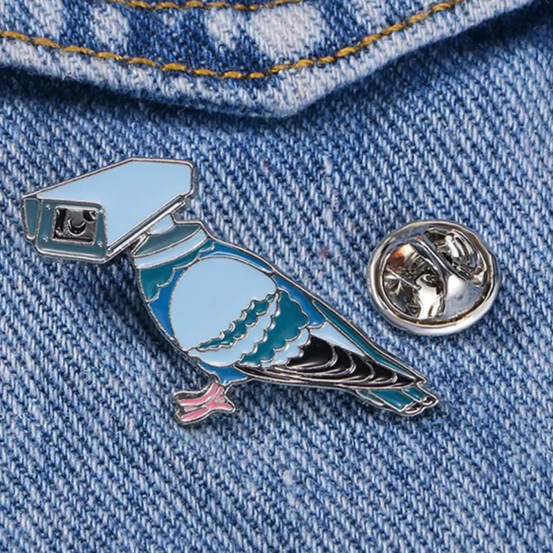 Cute Pigeon Design Brooch Pin, Fashionable Animal Themed Alloy Badge for Daily Clothing Decor, Trendy All-match & Exquisite Accessories for Birthday Gift, Fashion Accessory