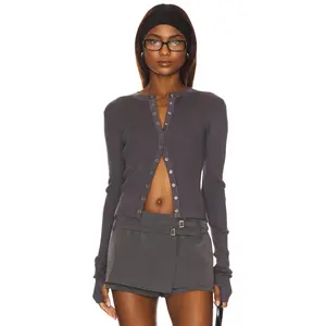 LIONESS Ivy League Top in Charcoal