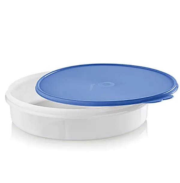Tupperware Kitchen Round Plastic Food Containers with Airtight, Leakproof Lid for Food Preservation