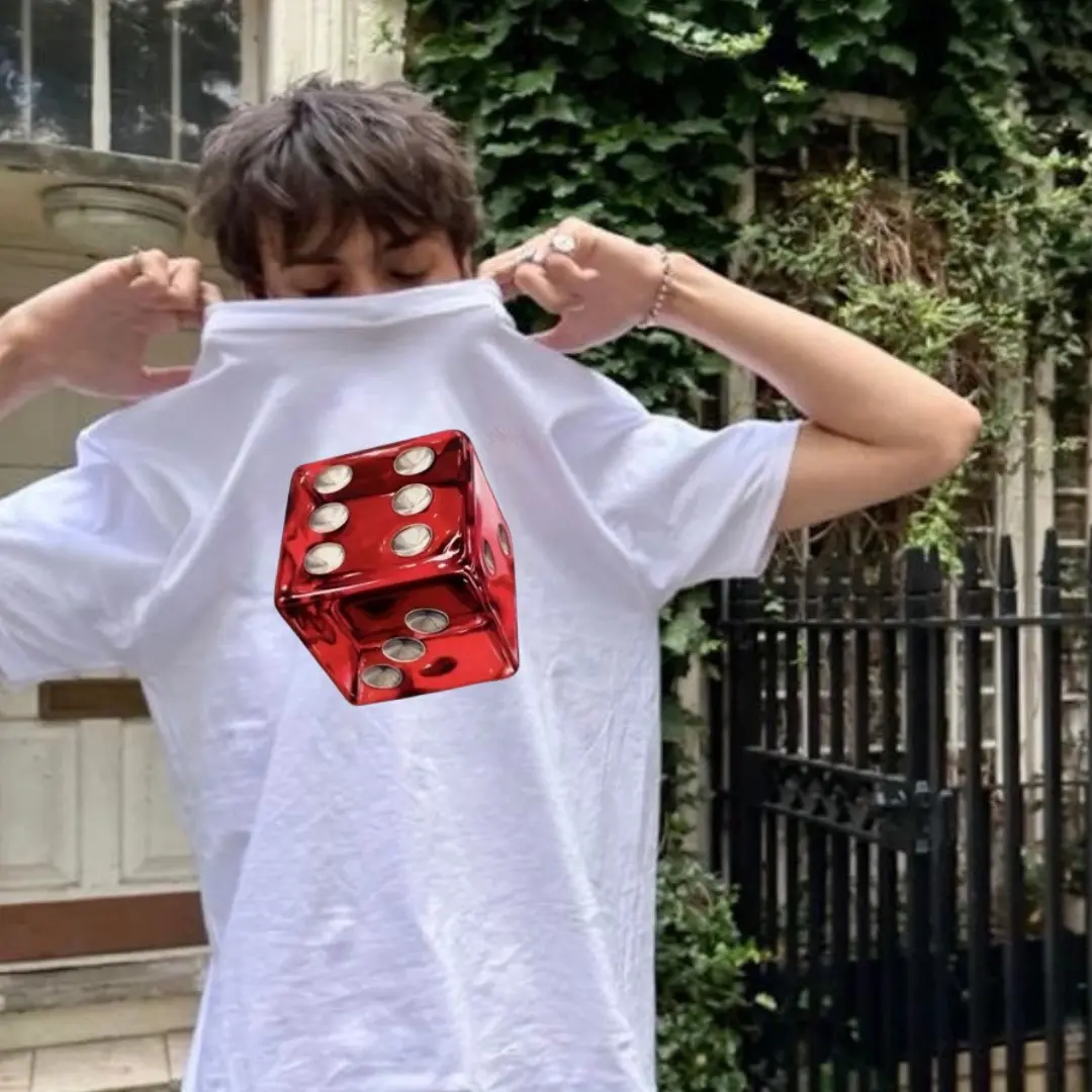 Dice Vibe Unisex Heavy Cotton Tee, graphic tee, streetwear, Gamer Gifts, Dungeons & Dragons, Board Game Enthusiasts