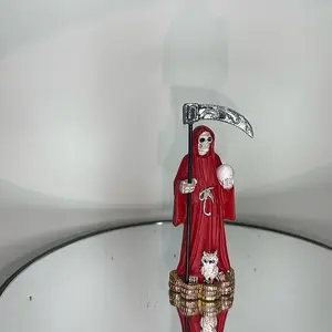 Red Mini Holy Death Decoration Religious