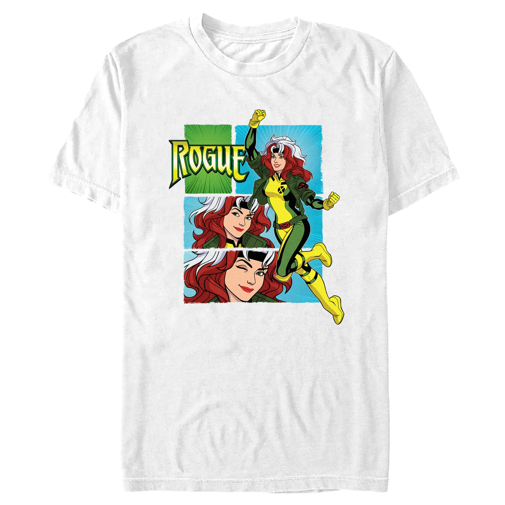 Men's Marvel X-Men '97 Rogue Poses Graphic Portrait T-Shirt