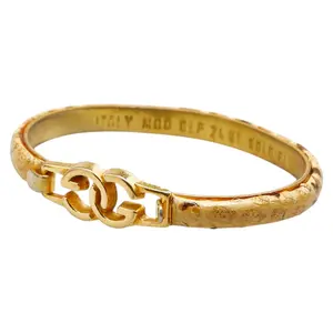 Pre-owned GUCCI Others Small Leather Goods Interlocking G Python Bracelet