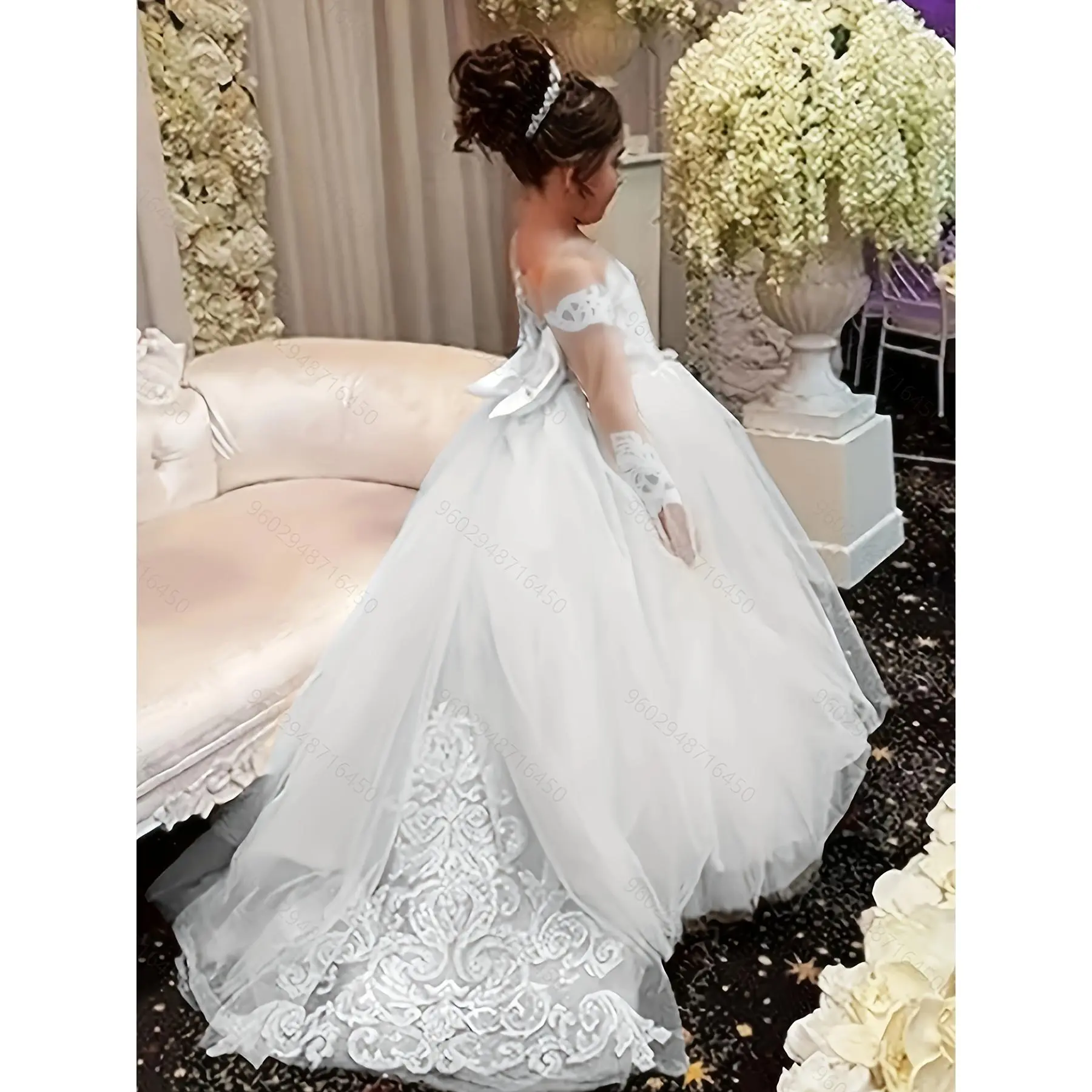 vintage wedding dresses lace Mermaid Cap Sleeve Sheer Back Vintage Lace Wedding Dress TN0074 US16 / As Picture main image 1