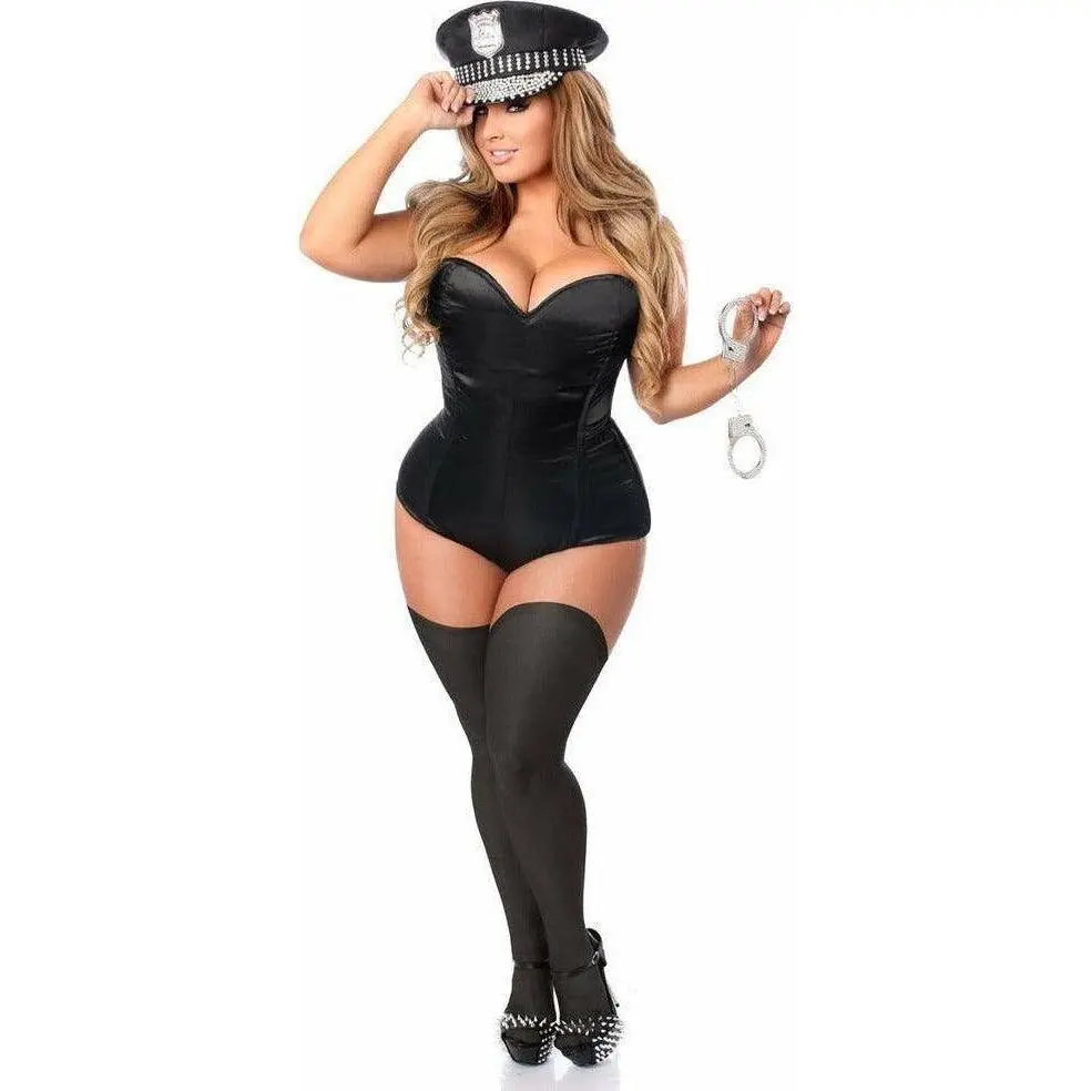 Lavish 3 PC Rhinestone Cop Costume