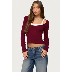 Cecile Layered Long Sleeve Top