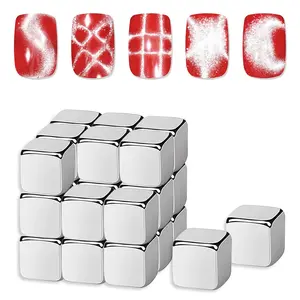 CHRISTMAS GIFT  27-piece square nail magnet set for gel polish, magnetic nail art designs, tools for home or salon.