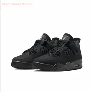 All-Black High-Top Casual Sneakers with Mesh Panels and Air Cushioning