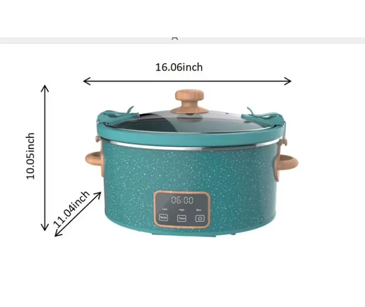 The Pioneer Woman 6-Quart Portable Linen Speckle Slow Cooker