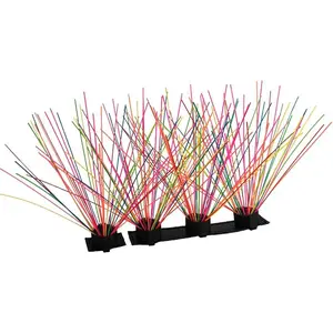 CoyoteVest CoyoteWhiskers Protection Nylon Bristles for CoyoteVest or SpikeVest Dog Harness Vest, Dog Accessories that Deter Coyote, Hawk and Raptor Attacks (Set of 4, Rainbow)