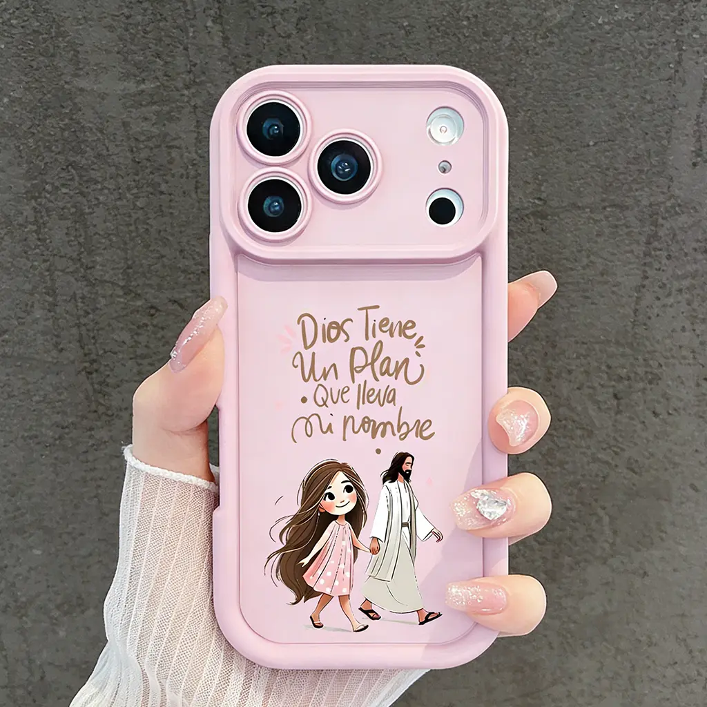 God’s Plan Phone Case for iPhone 17 17 Pro Max 17 Air 16 15 14 13 12 11 Soft TPU phonecase Shockproof Christian Faith Cute Girl Gift Smartphone Cover Phone Case TYJT260408009