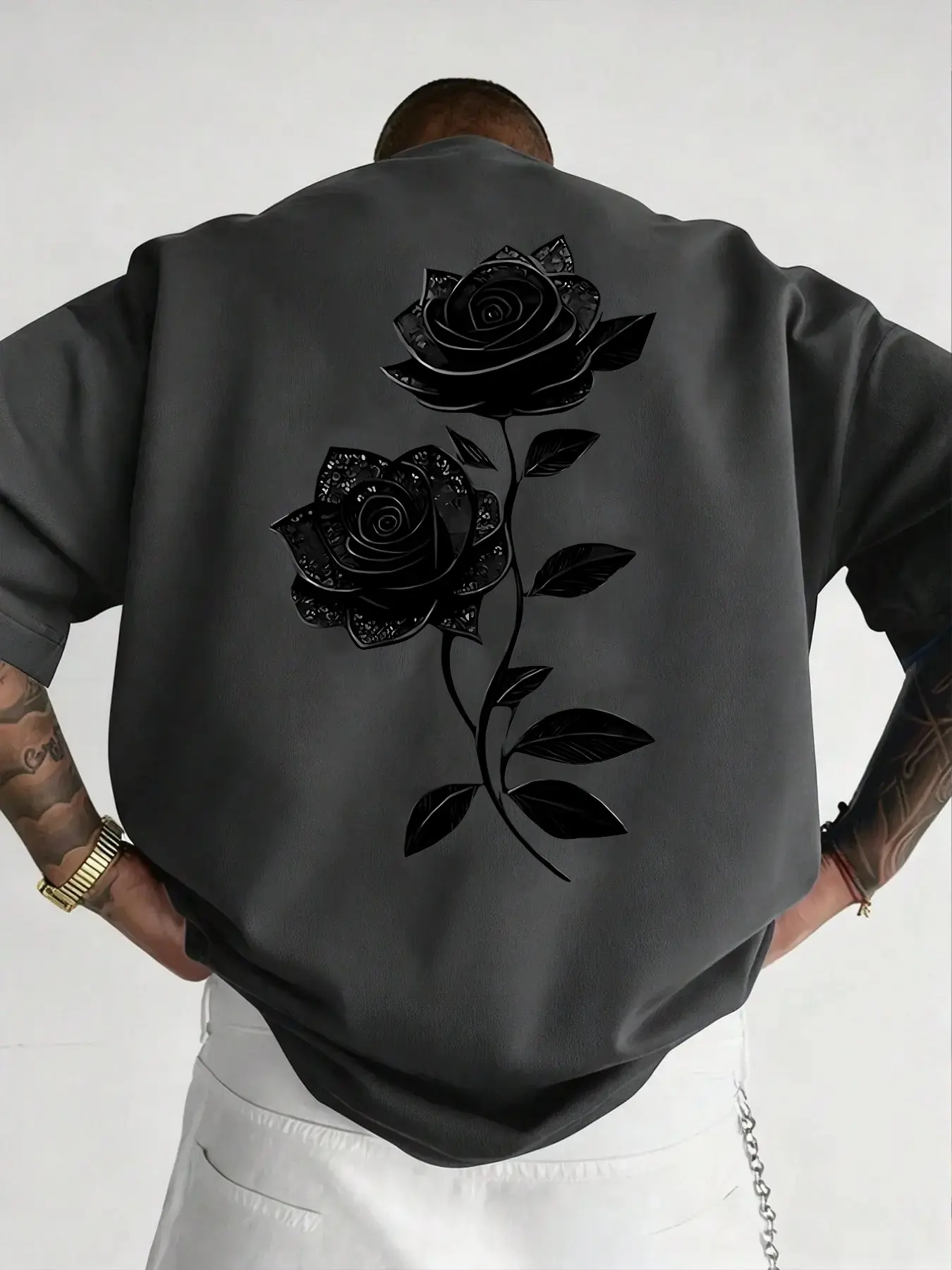 mens short n t shirt rose - TikTok Shop