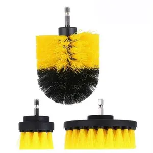 3Pcs Electric Drill Brush Set Multipurpose Cleaning Kit for Tile Bathtub Car Detailing