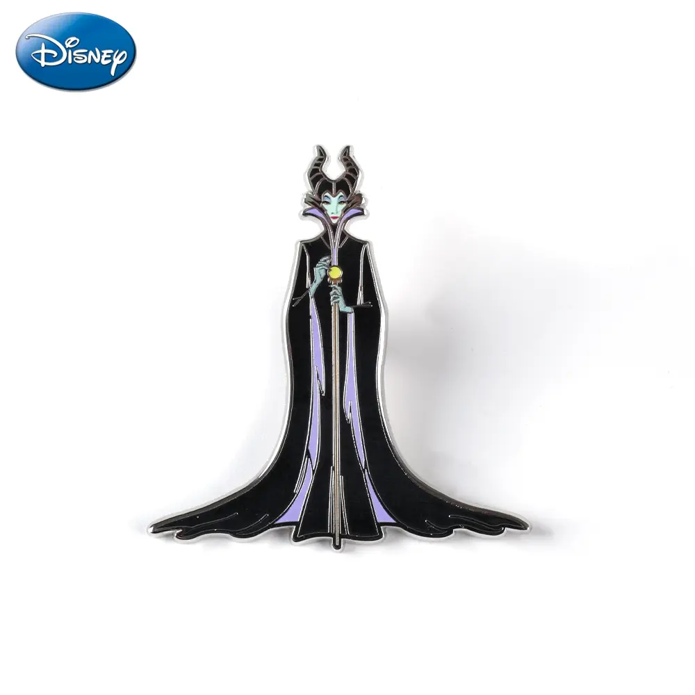 Disney Officially Licensed Maleficent Sleeping Beauty Enamel Pin, Cartoon Brooch for Clothing & Backpack Decor, Gift Idea, Durable Alloy Lapel Unique Accessory, Collectible Item