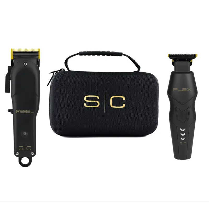 StyleCraft Super Set - Rebel Cordless Hair Clipper & Flex Cordless Hair Trimmer Set with Hair Trimmer and Hair Clipper Super-Torque Rotary Motor