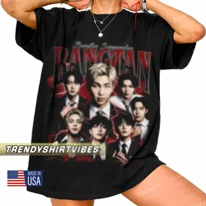 Bangtan Boys Kpop T-shirt Hoodie Sweatshirt,  Kpop Bootleg Shirt, World Tour Graphic Tee (Unisex S-5XL), Cotton Top For Fans, Army