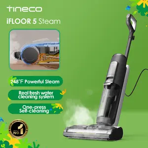 Tineco IFLOOR 5 Steam Wet Dry Vacuum All-in-one, Hardwood Floor Cleaner Great for Sticky Messes, 248℉ High-temp Steam, Self-cleaning with steam