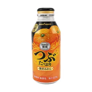 POKKA SAPPORO Orange Juice Drink with Pulp 400ml - Authentic Japanese Citrus Beverage