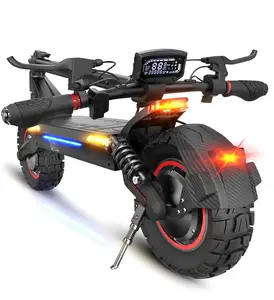 [Off-Road] EX7P Off-Road Electric Scooter for Adults 2000W Dual Motor 38 MPH Top Speed 50 Miles Long Range 10" Off-Road Pneumatic Tires Turn Signals Dual Braking APP Control Foldable E-Scooter, 48V15Ah Handlebar