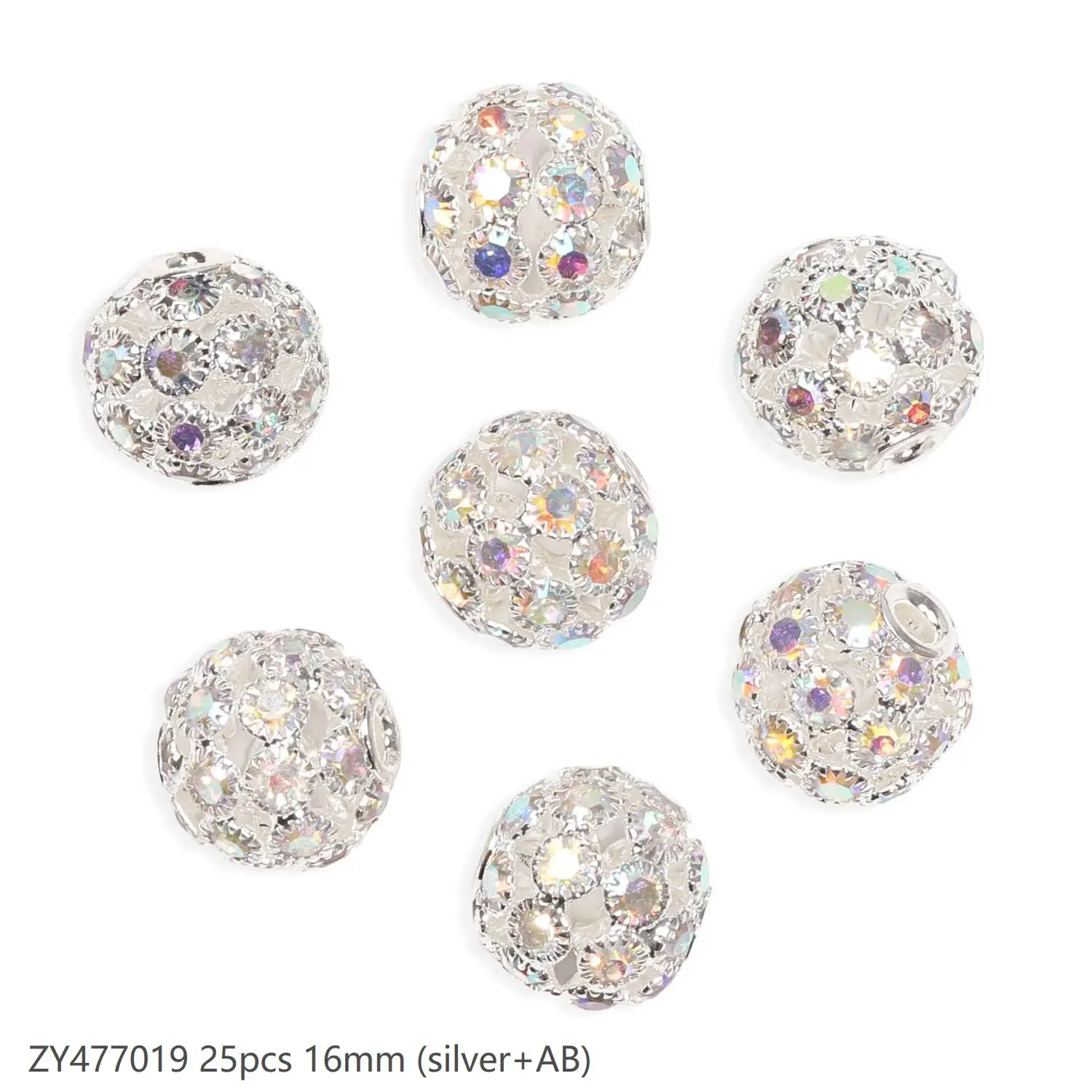 #142 (16mm 25pcs) Sliver AB ZY477019