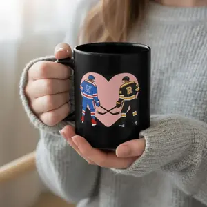 Heated Movie Rivalry Mug, Hockey Romance LGBT Hockey Fan Gift, Movie Gifts, Gifts For Her, We Didn't Even Kiss, Cute Gift for Friends or Coworkers