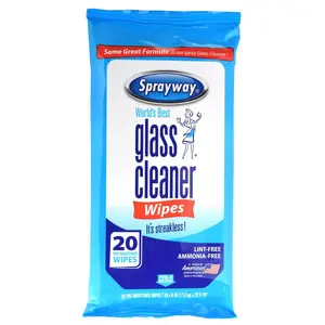 PLZ Aeroscience  Spray Way Glass Cleaner Wipes, 20 Count