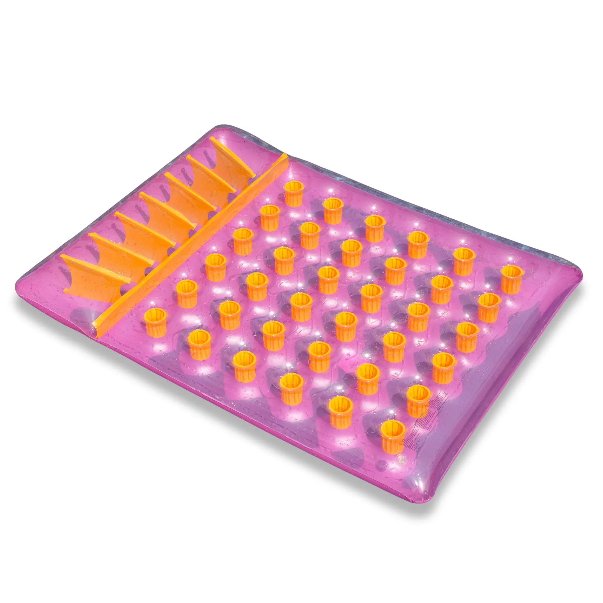 36 Pocket Inflatable Dual Double French Mattress Pink