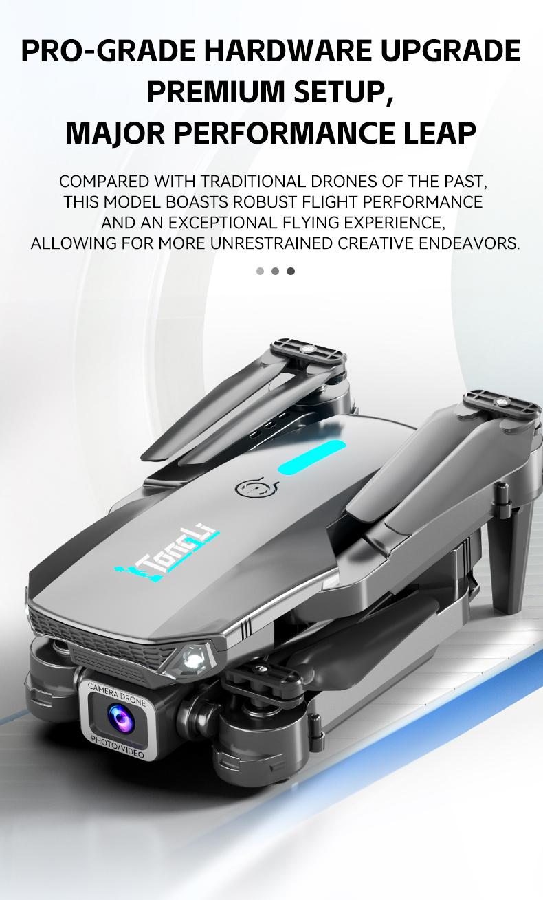 TongLi Aerial photography drone foldable drone children's remote control drone quadcopter, beginner drone dual-camera drone drones suitable for children aged 14 holiday gifts carnival gifts New Year's gifts. Folding Wifi Fpv