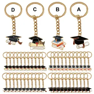 10count Graduation Cap Keychain Set - Metal "Congratulations Graduation" Keyring for Students Teachers Classmates, Back  School Bag Car Decoration Pendant, Class of 2026 Party Favors, Graduation Season Souvenir lizard