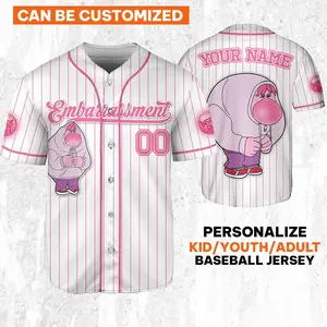 Custom   Inside Out Embarrassment Simple Baseball Jersey    Baseball Jersey  Inside Out 2 Athletic Jersey  Inside Out 2 Shirt