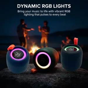 IP-470 Portable Mini Speaker Powerful 7W Output with Extra Bass Built-in RGB lights Long-Lasting 1500mAh Battery