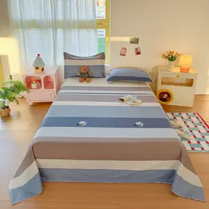 New Plaid Bed Sheet, Breathable sheets, Soft and Cozy Texture, Breathable and Comfortable, Suitable for All Seasons, Ideal for Bedroom and Guest Room