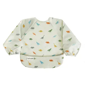 Waterproof Smock Bib for Eating |   Machine Washable & Mess-Proof Feeding Essentials |   Newborn Shower Giftcrew neck pullover sweatshirt zapato cal cetin baby  floor  socks Valenti Adjustable Cotton Muslin Baby Bibs Long Sleeve