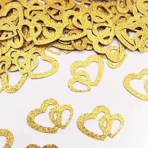 Love confetti heart-shaped pieces wedding throwing supplies glitter sequins confetti party glitter paper table decoration.