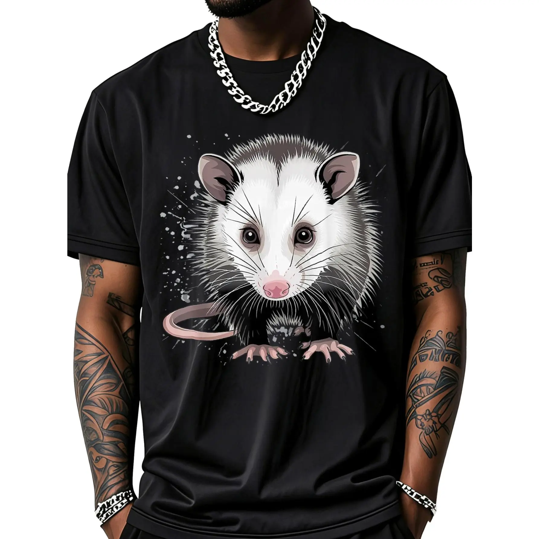 Men's Possum Opossum Lover Owner T-Shirt - Cottagecore, Cute, Kawaii Design