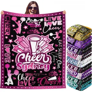 Customized Name Blanket | Personalized Gift for Women, Men, Baby, Child | Monogrammed Fleece Throw Blankets