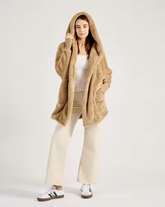 The Luxe Unisex Lounger Lite Jacket - Caramel Teddy