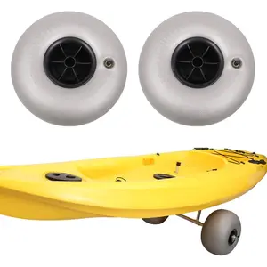2PCS 9" Beach Balloon Wheels Replacement Sand Tires Cart Tires for Kayak Dolly, Canoe Cart and Buggy