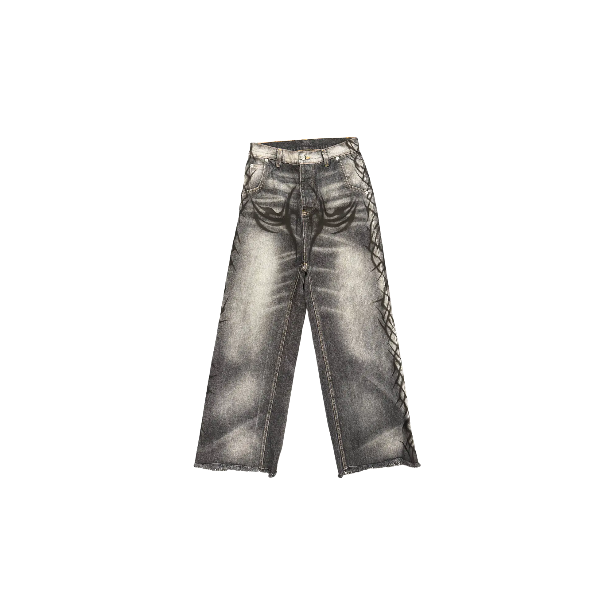 Graffiti Denim Jeans "Black" HSR217
