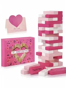 Stacking-Tower Game - Perfect Gift for Friends, Best for Parties, Date Nights & Valentine's Day - Fun & Exciting Entertainment for Special Occasions