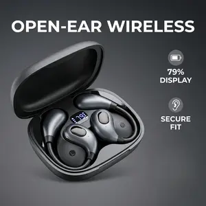 FLUFFDRIP OWS-Fits 03 Wireless Open-Ear Headphones, Type-C Charging, Perfect for Running & Hiking