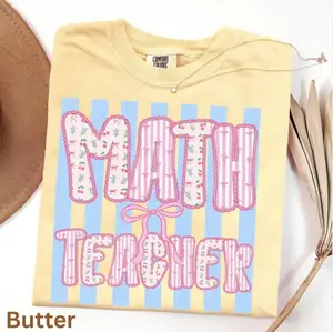 Comfort Colors Math Teacher Shirt, Funny Math Teacher Gift, Mathematics Teacher Tee, Teacher Mom Shirt, Perfect Teacher Gift Top Womenswear