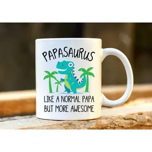 Papasaurus Mug Gifts For Men Personalized Gifts For Men Personalised Gift Mugs For Men Gifts For Dad  mug gift for her/ him