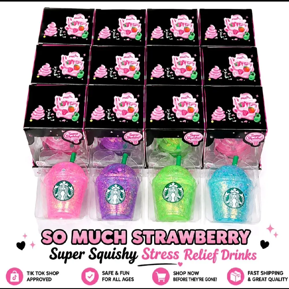 Starbucks Cute Glitter Squishy Cup