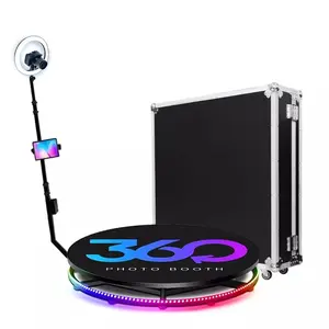 360 photo, video booth automatic, 68cm-80cm-100cm adjustable Rotating booth
