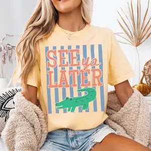 Funny Last Day of School Alligator Shirt, Summer Break Teacher Comfort Colors T-shirt, End of School Year Teacher Gift