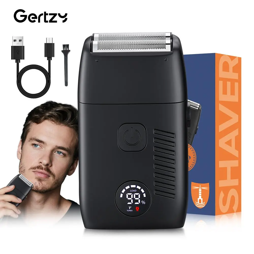 Men's Premium Dual Foil Shaver, Double Foil Shaver, Rechargeable Electric Razor, Cordless Shaver, Quick Face Shave, Smooth Skin, Ideal Gift for Father's Day & Christmas, Essential Home & Travel, Shaving Tool