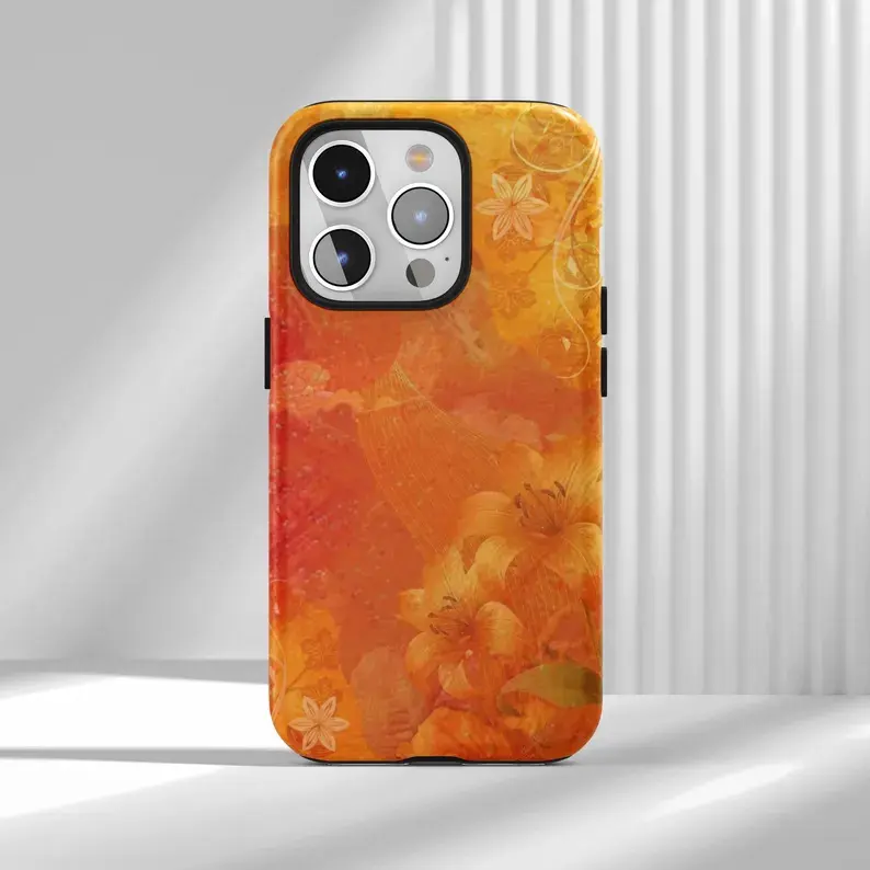 iPhoneアクセサリー casetify Crochet Flowers - Orange Amazon.com: CASETiFY Impact Case for iPhone 16 [Slim / 8.2 ft. 4X
