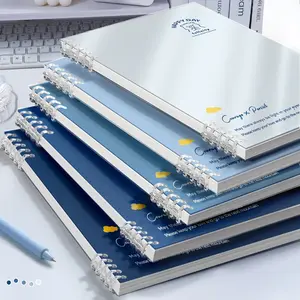 1pc A5/B5 Notebook | Blue Color Minimalist Design, Thick Paper, High Aesthetic | Perfect for School, Work, Office, Practice & Daily Notes, Durable & Stylish Essential | Fill Blank Journal for School and College