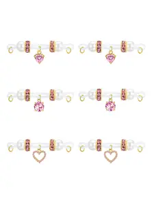 Fake Nipple Rings Non Piercing Nipple Jewelry Bells Dangle Heart Design Butterfly Adjustable Fit Nooses Faux Nipple Piercing Cute Body Jewelry Silicone